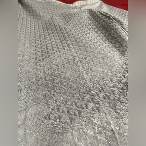 Elie Tahari Women's Dress Pants Silver Metallic Gray Trousers Vintage Sz 8 EUC - Picture 9 of 10